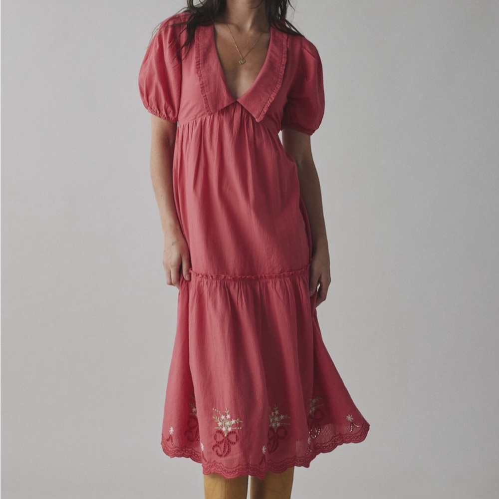 NWT Urban Outfitters Collared Floral Midi Dress